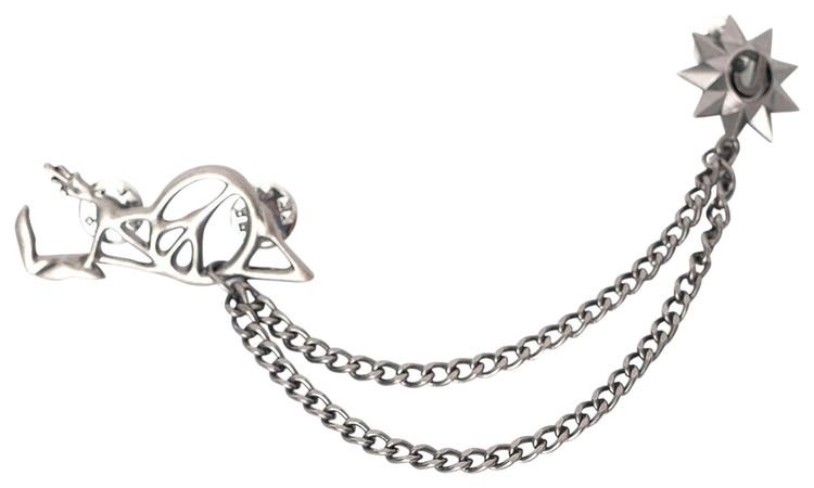 Jungles Peace Man Brooch Steel