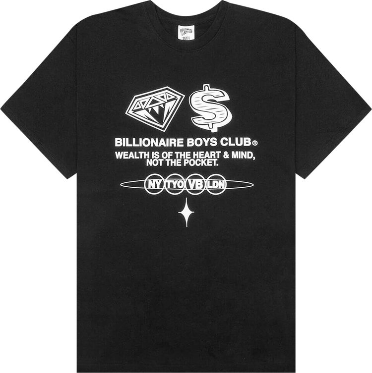 Billionaire Boys Club Wealth T Shirt Black