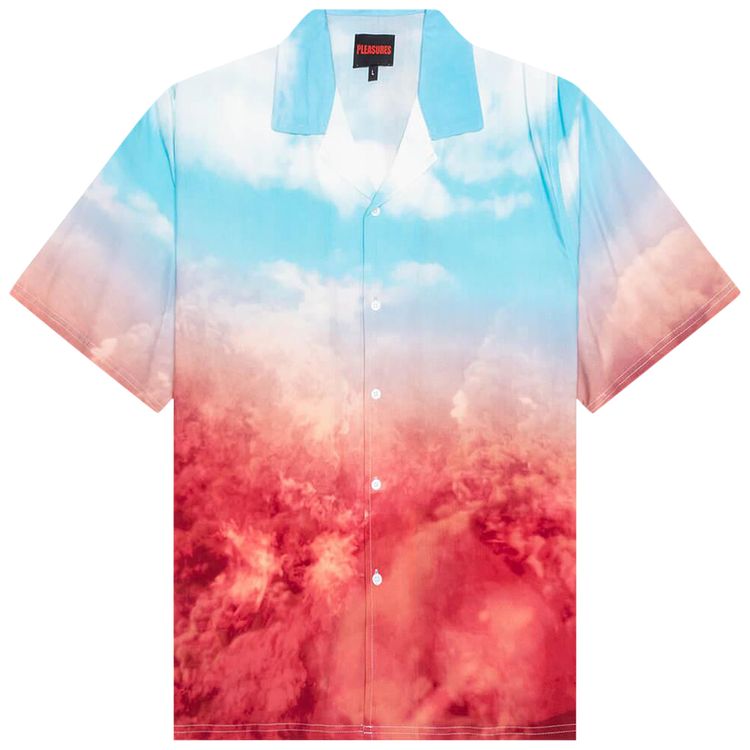 Pleasures Heaven and Hell Button Down Sky Blue