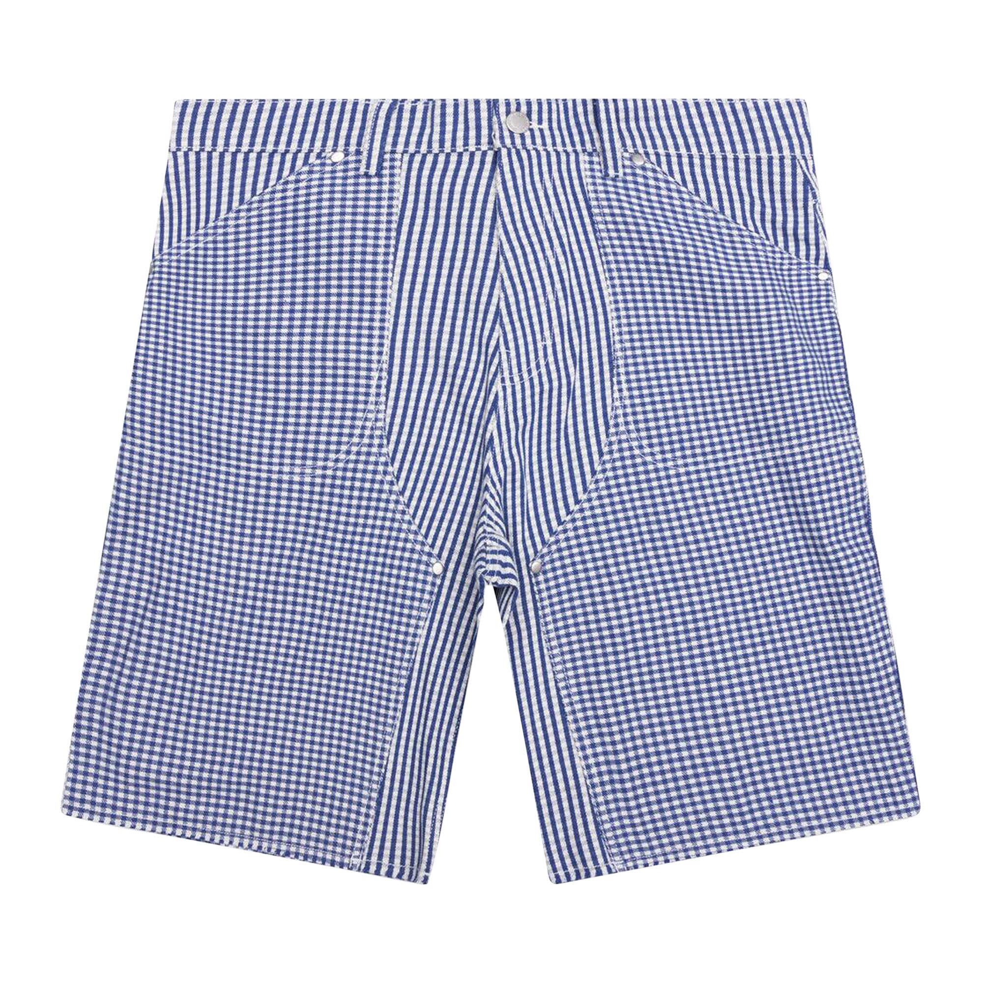 【OJOS】 Reversible Plaid Track Shorts / Blue Grey Buy Pleasures Ultra Plaid Shorts 'Blue' - P24SU034 BLUE | GOAT