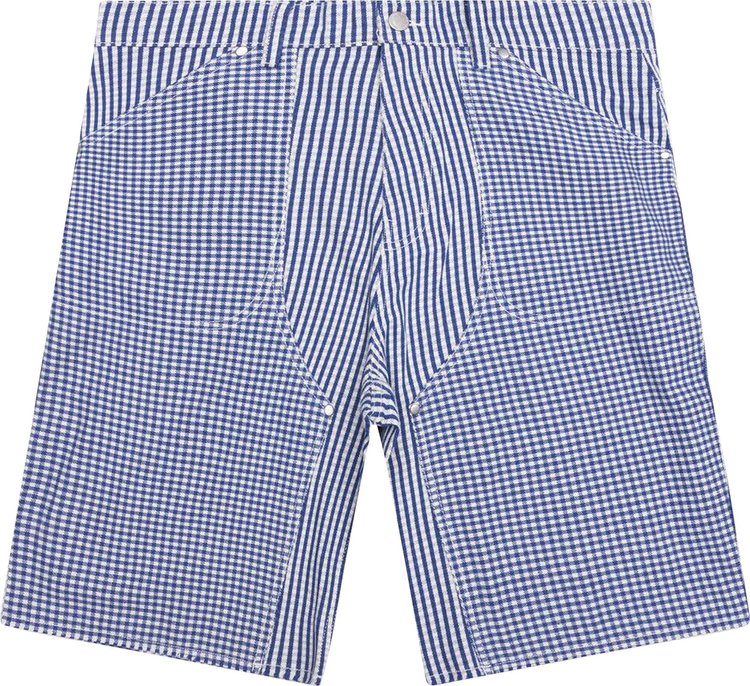 Pleasures Ultra Plaid Shorts Blue