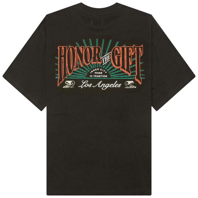 Honor The Gift Cigar Label T Shirt Black