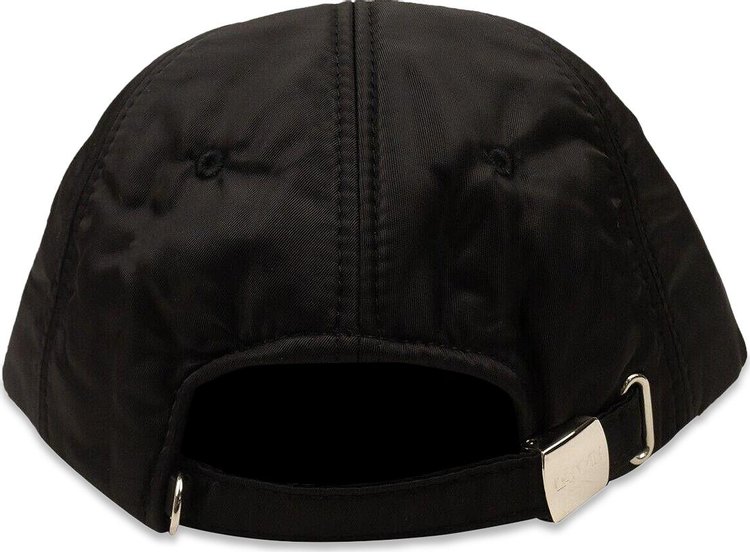 Lanvin Graffiti Logo Embroidered Cap Black