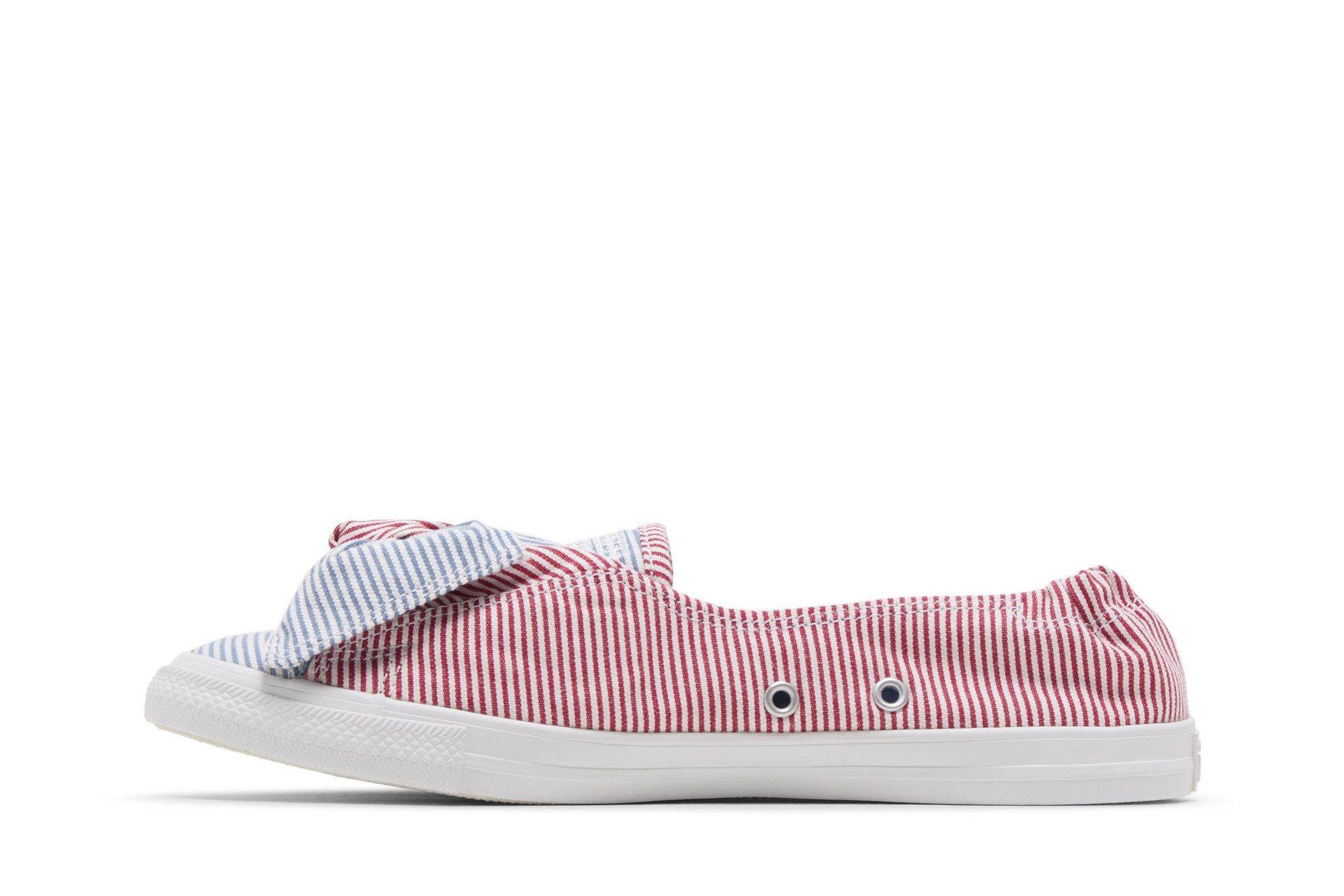 Size 8.0 Wmns Chuck Taylor All Star Knot Slip Bow Stripes