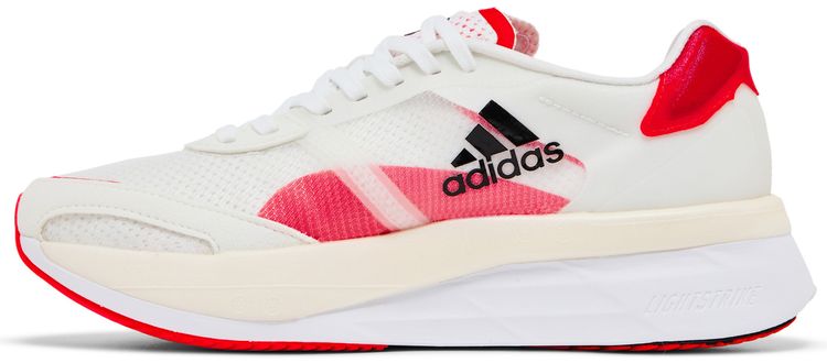 Adidas Wmns Adizero Boston 10 White Solar Red