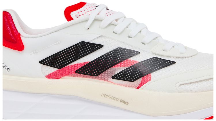 Adidas Wmns Adizero Boston 10 White Solar Red