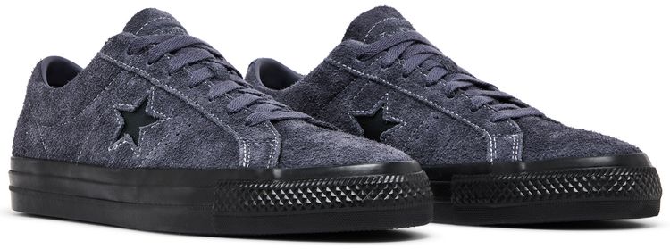 Converse One Star Pro Vintage Suede Low Dark Moth Black
