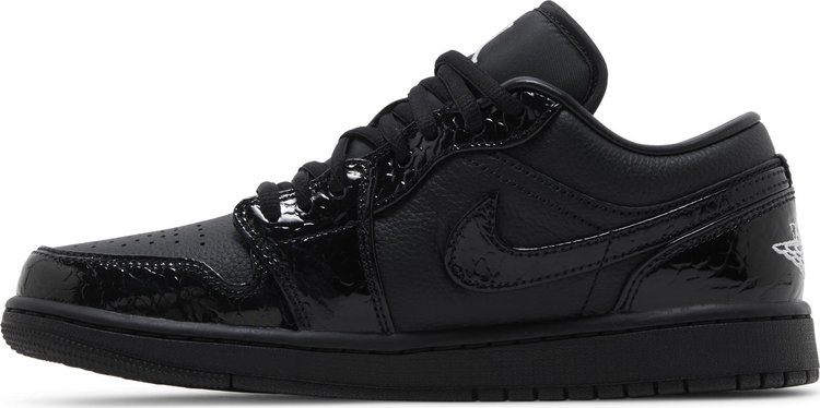 Wmns Air Jordan 1 Low SE Black Croc