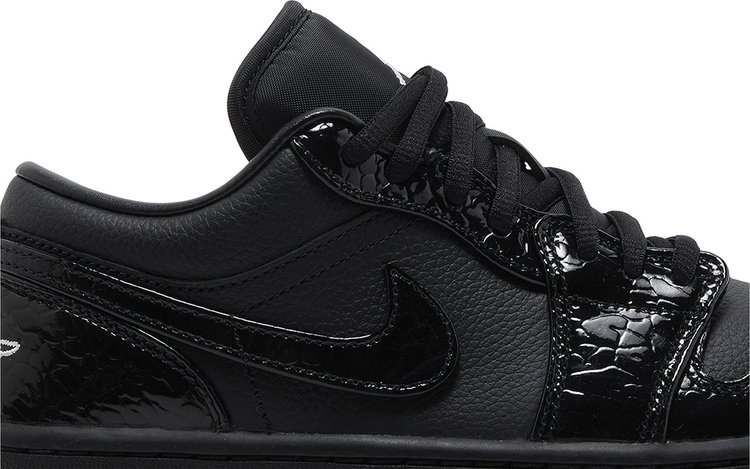 Wmns Air Jordan 1 Low SE Black Croc