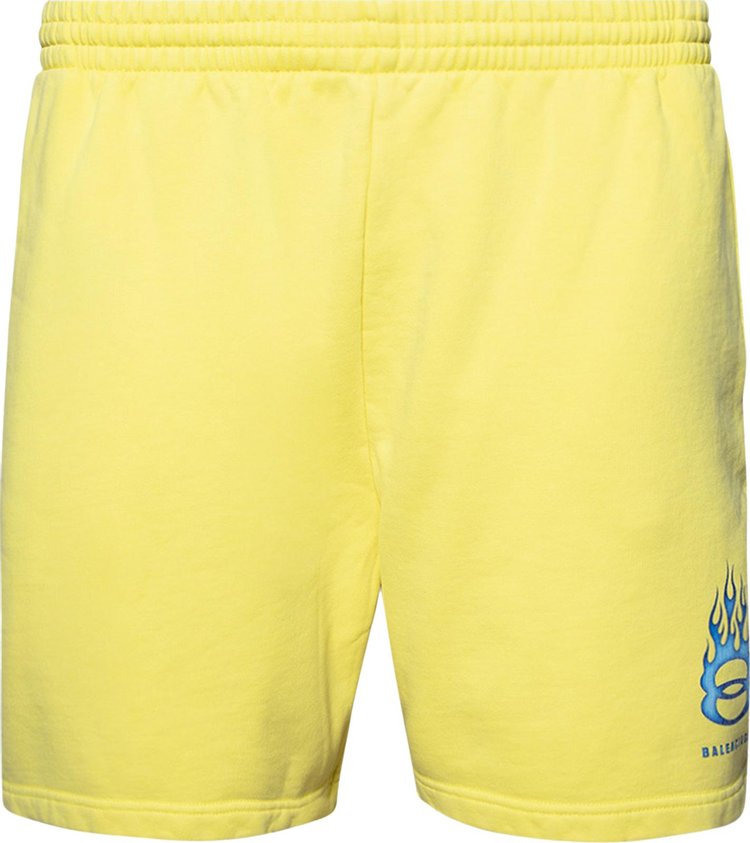 Balenciaga Sweat Shorts Faded Yellow