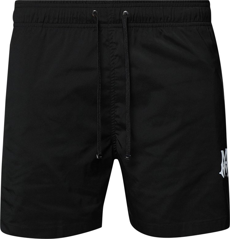 Amiri MA Core Logo Swim Trunk Black