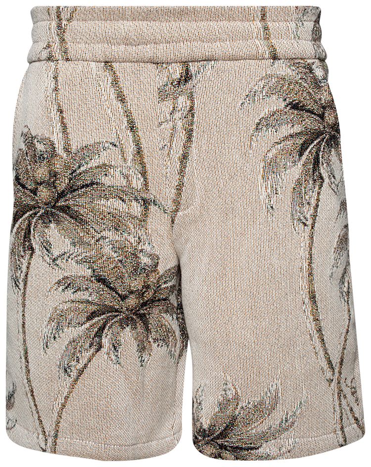 Amiri Palm Tapestry Short Alabaster