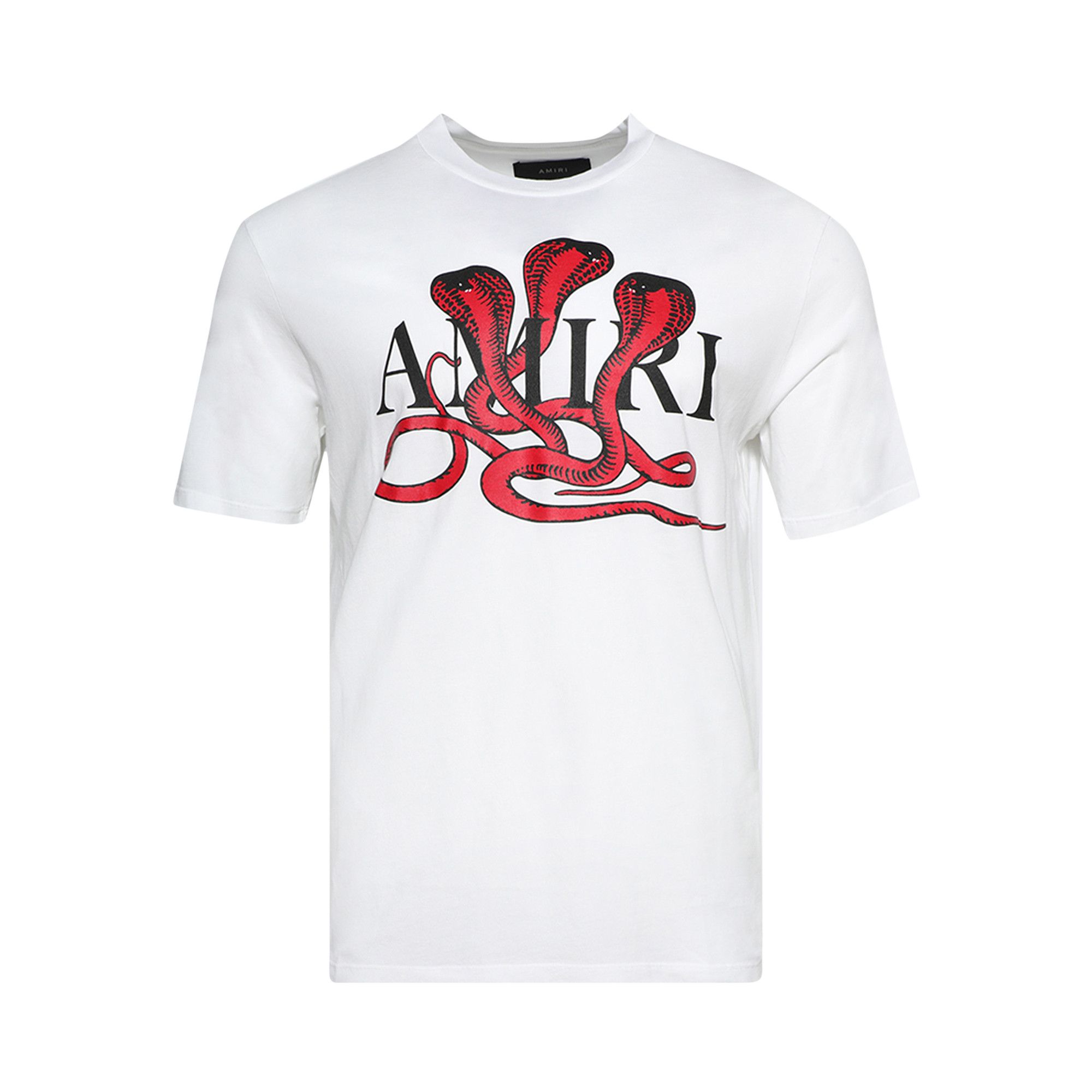 Buy Amiri Snake Tee 'White/Red' - AMJYTE1086 WTRD | GOAT