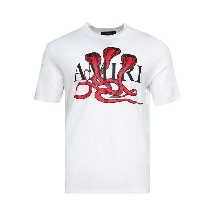 Amiri Snake Tee WhiteRed