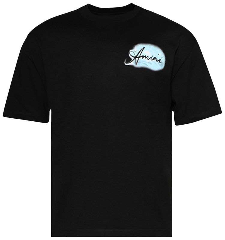 Amiri Airbrush Oversized Tee Black
