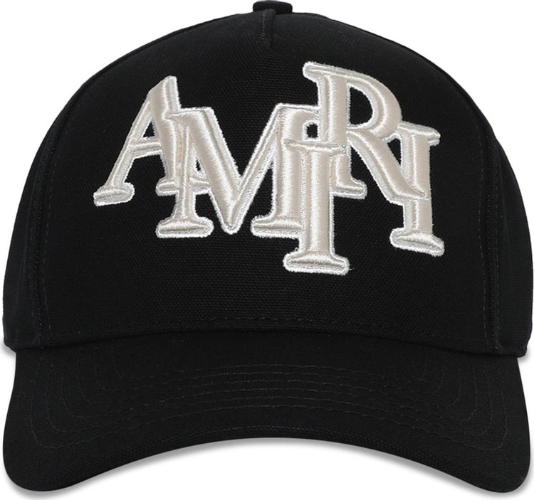 Amiri Staggered Canvas Hat Black