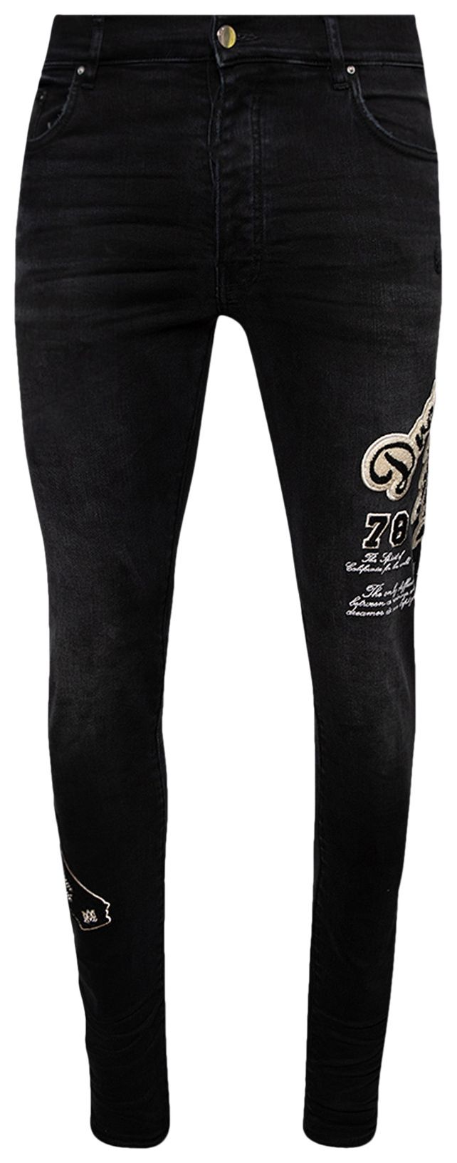 Amiri Dream Team Skinny Jean Vintage Black