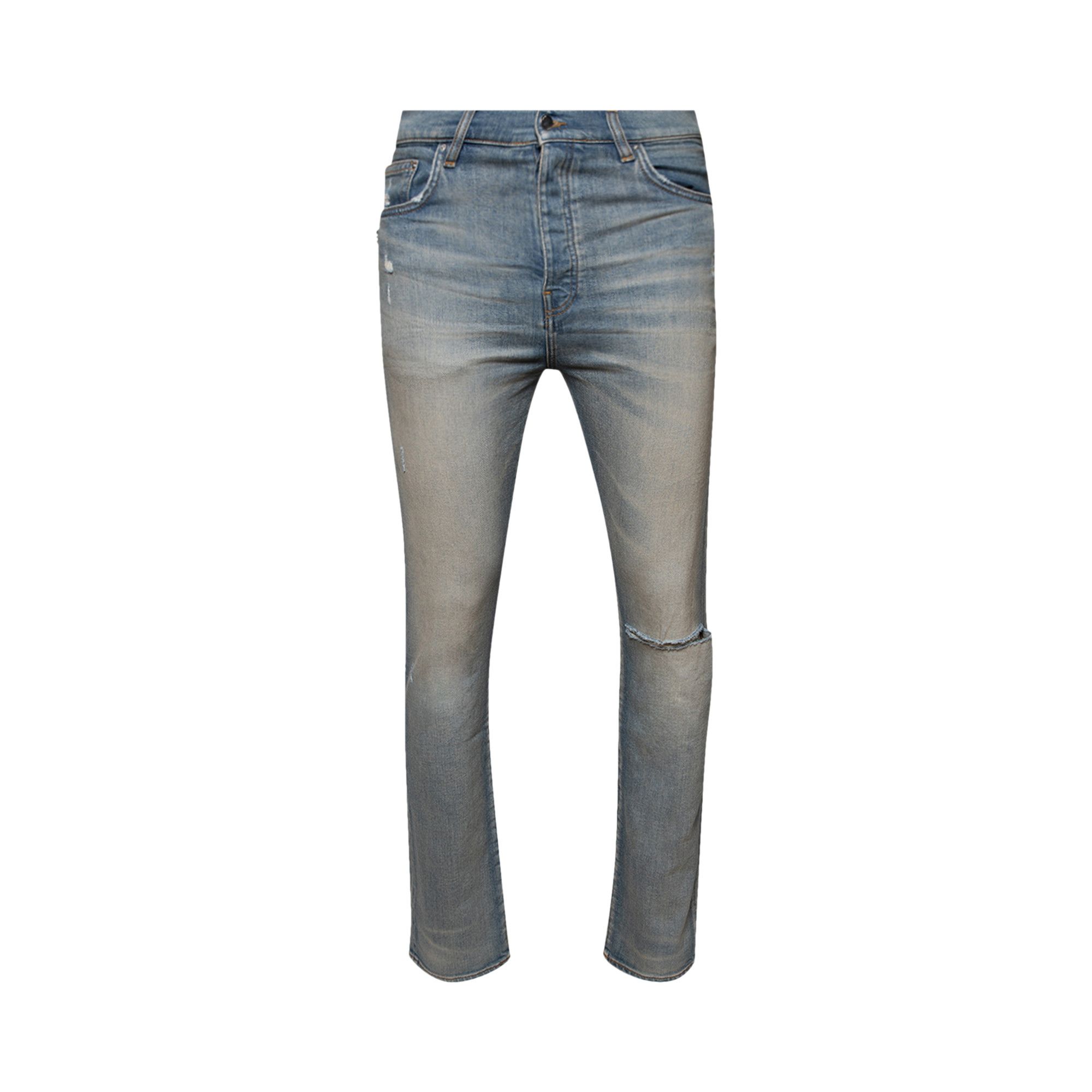 【AMIRI】ストレッチデニム スリム Stone Indigo AWDNSM1002 AMIRI Stack Jeans Stone Indigo Men's - US