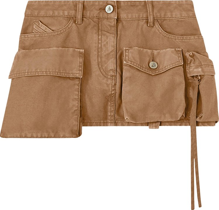 The Attico Fay Mini Skirt Cachi