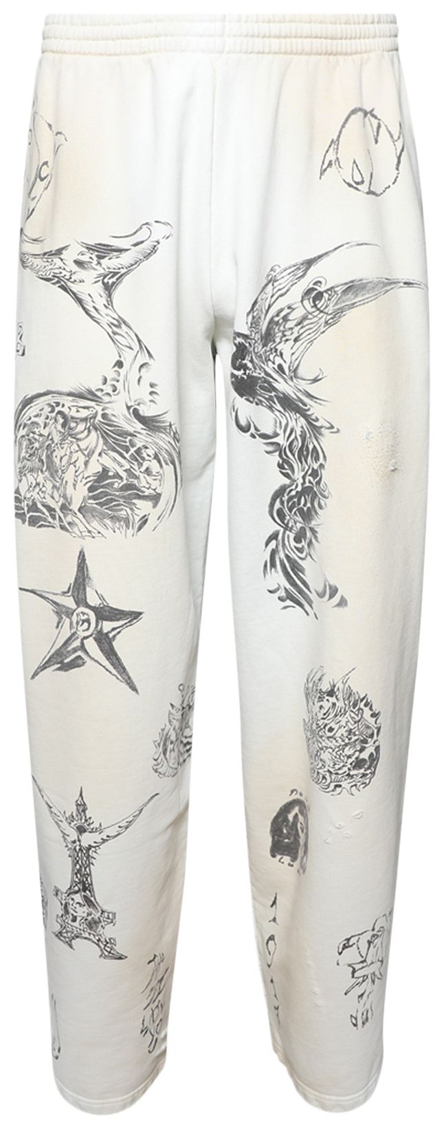 Balenciaga Baggy Sweatpants Off WhiteBlack
