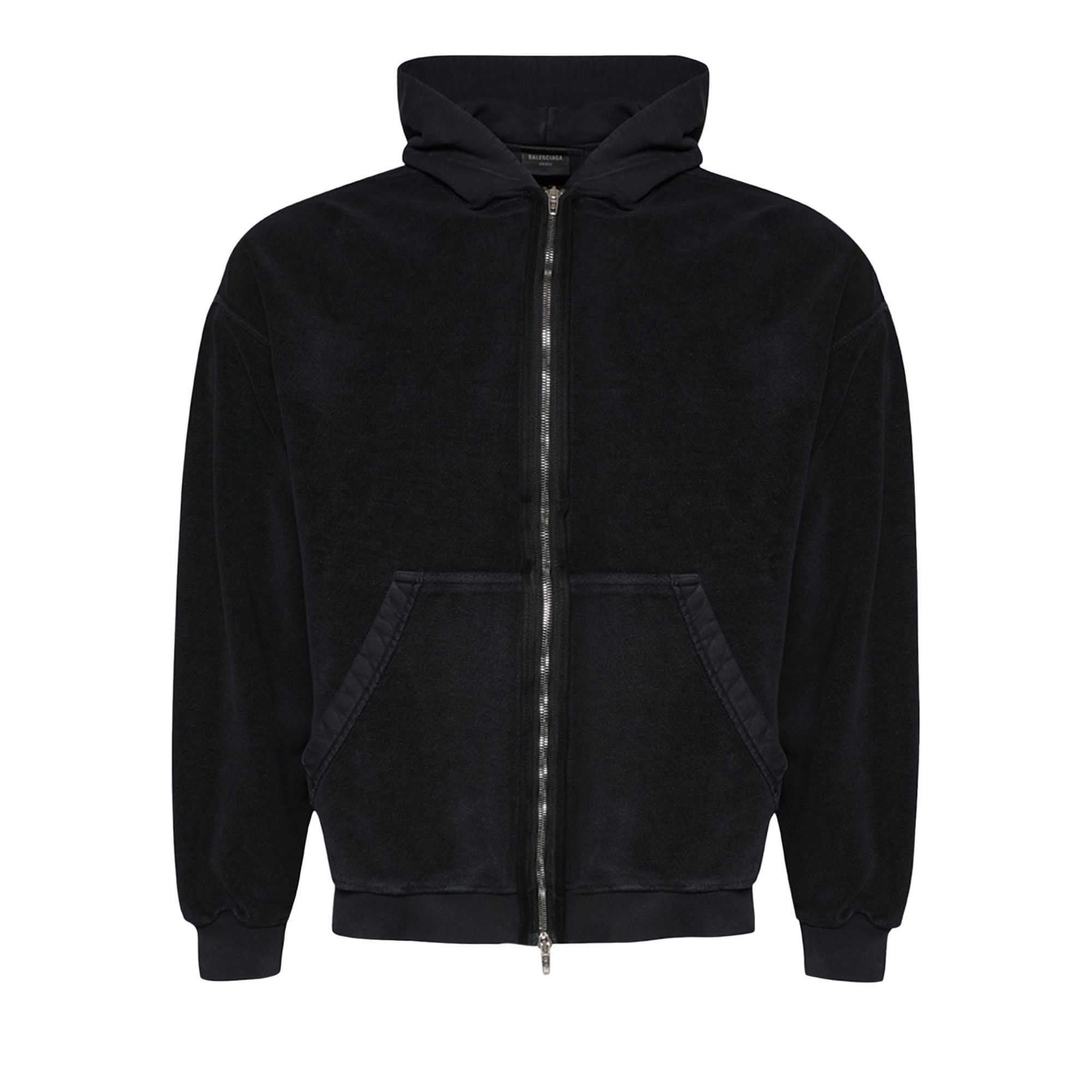 数量限定！在庫処分セール 売り切れ御免 Inside Balenciaga Buy Out Black 'Faded Hoodie Zip-Up トップス