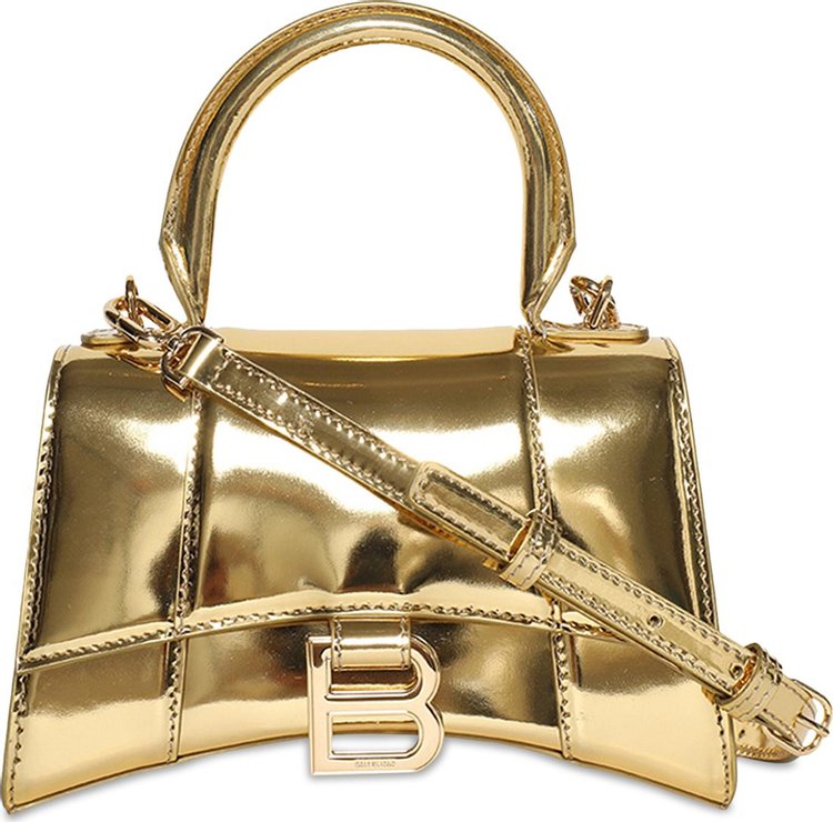 Balenciaga Hourglass Top Handle Gold