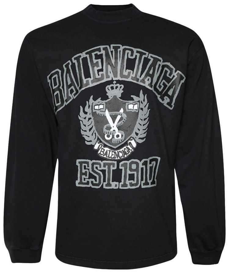 Balenciaga Sweatshirt Washed Black