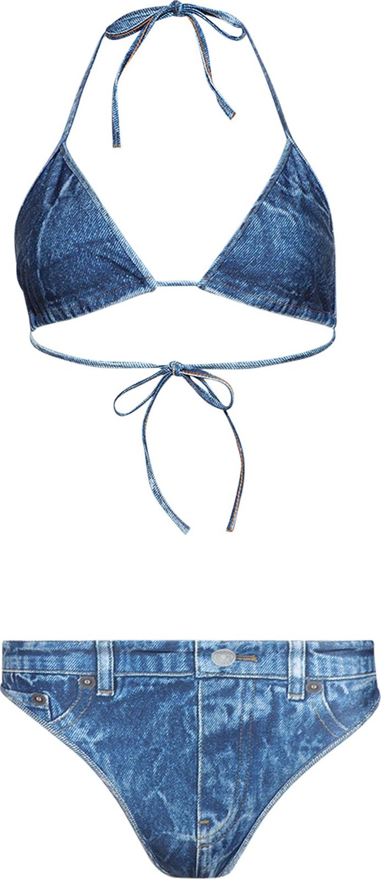 Balenciaga Tompe LOeil Bikini Washed Blue