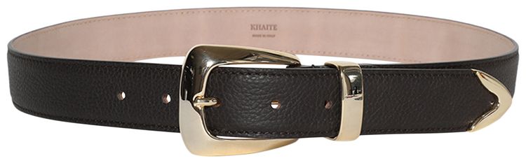 Khaite Benny Belt Dark Brown