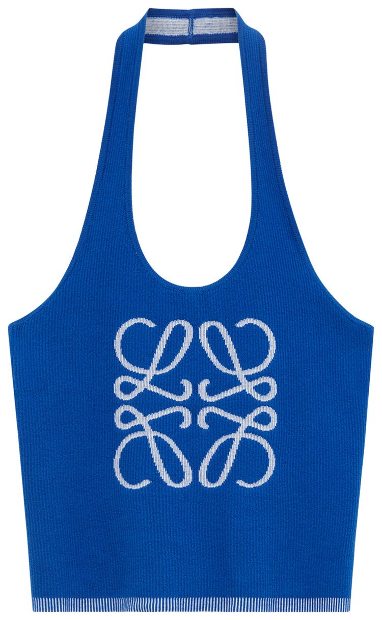 Loewe Halter Top BlueEcru