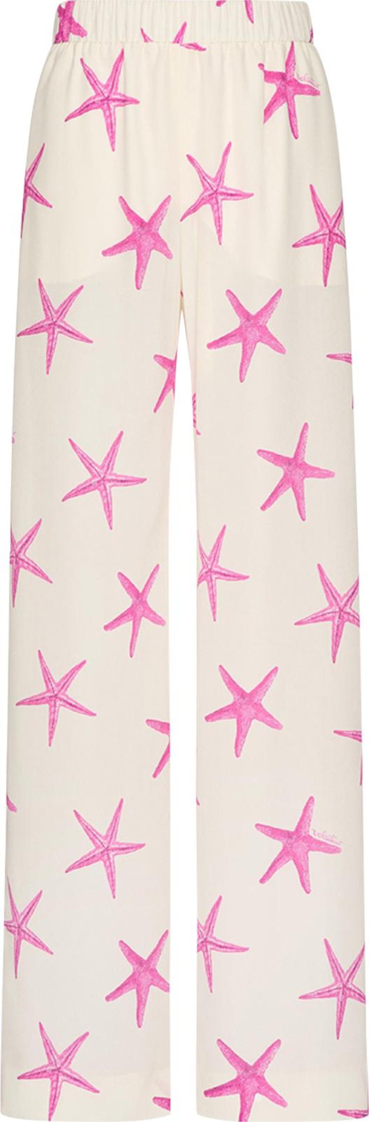 Valentino Crepe De Chine Starfish Pants Kez AvorioPink PP