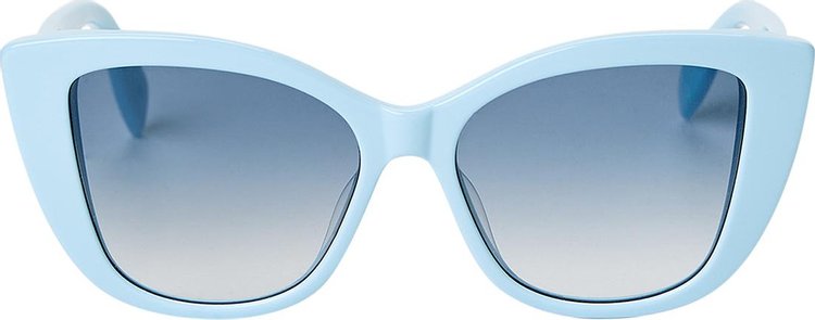 Alexander McQueen Graffiti Vintage Sunglasses Light Blue