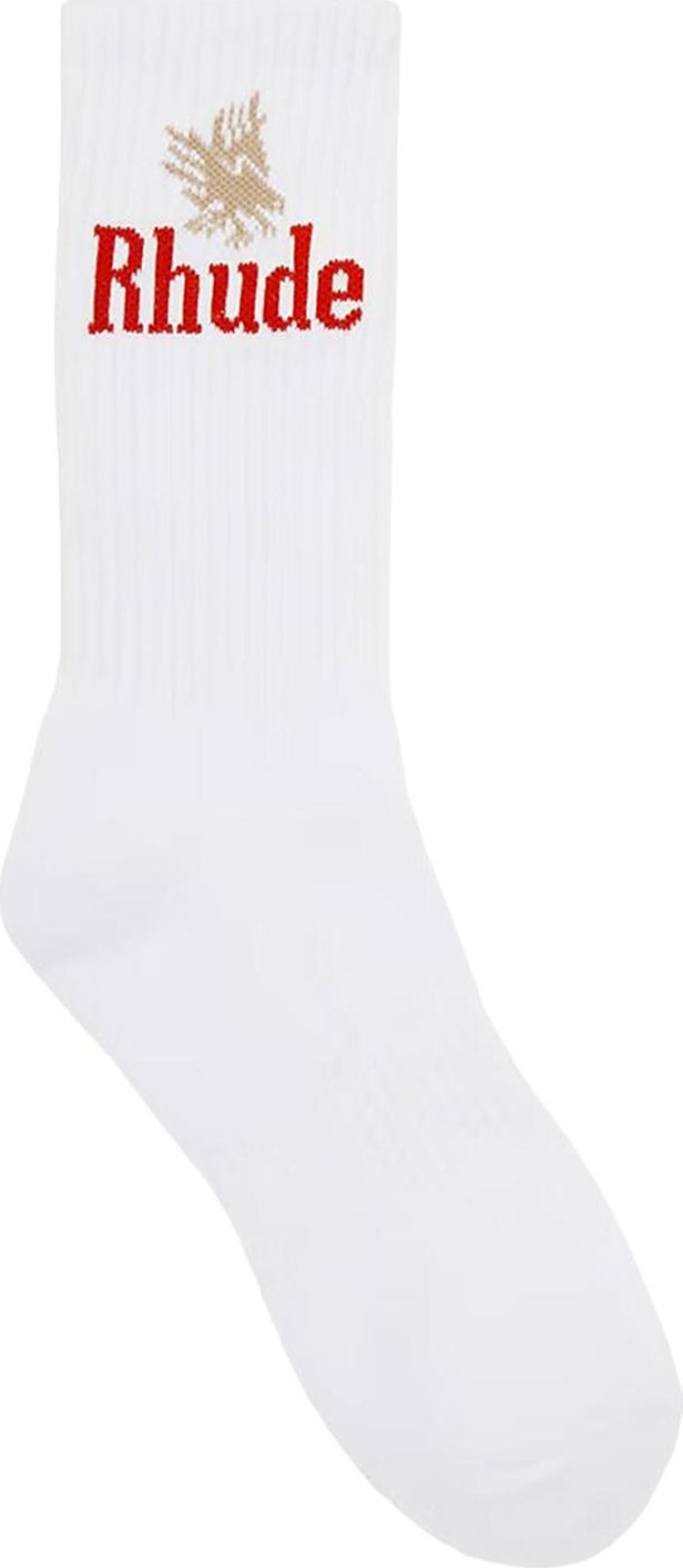 Rhude Eagles Sock WhiteRed