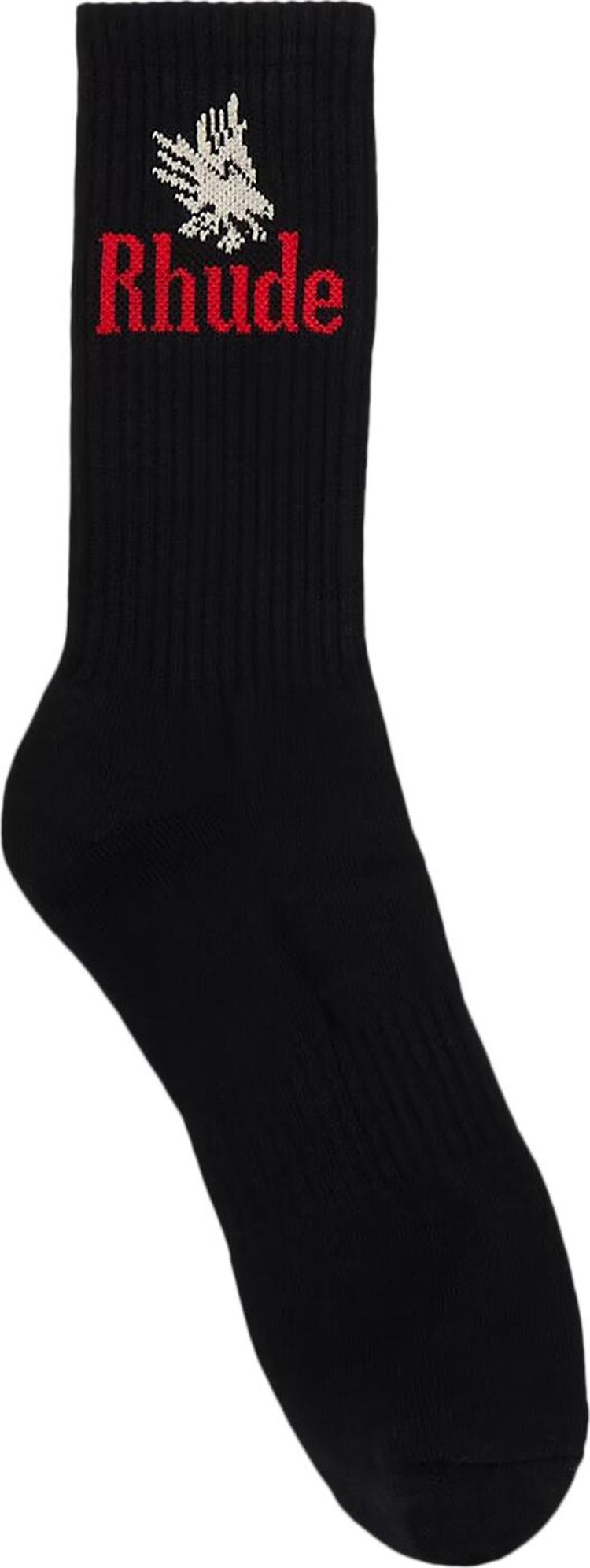 Rhude Eagles Sock BlackRedYellow