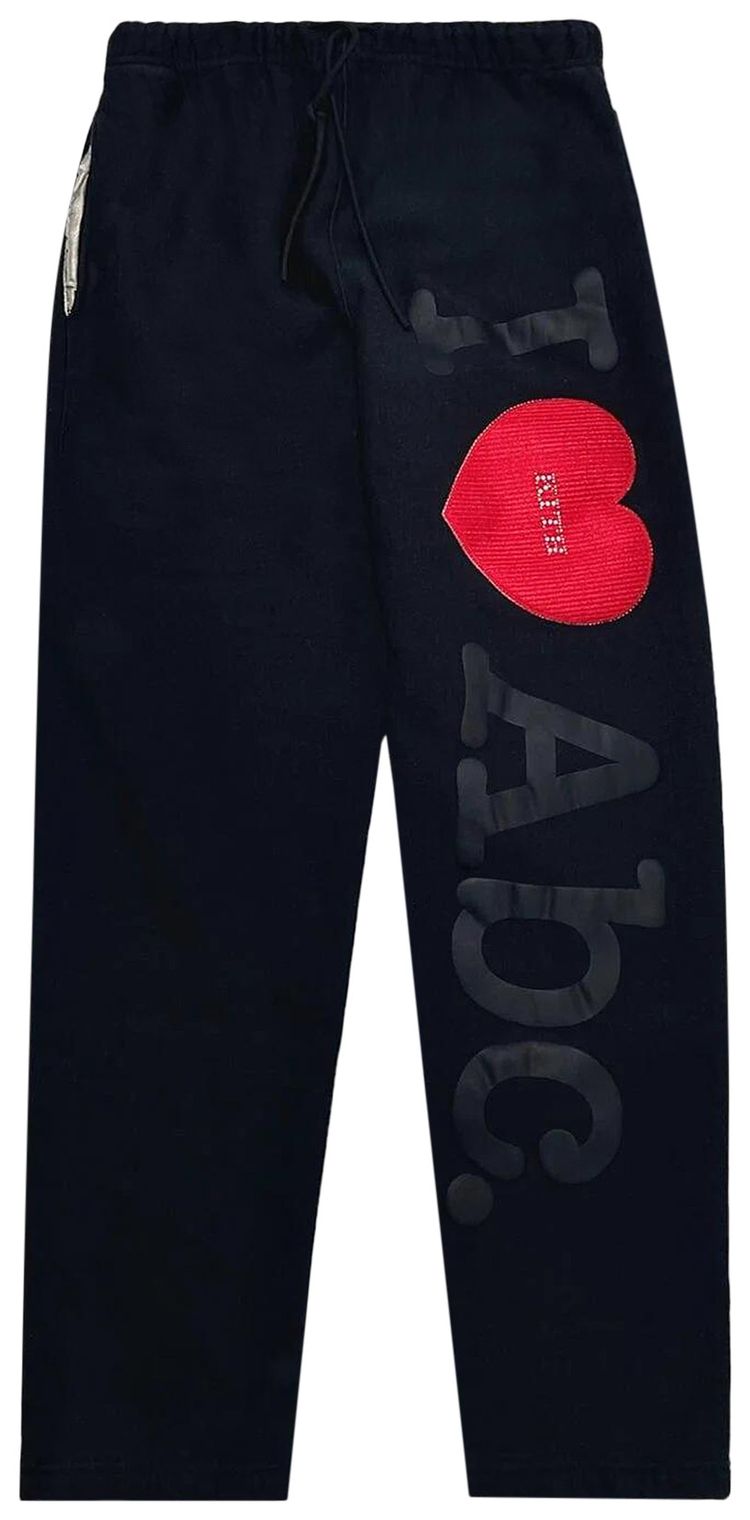 Kith x Advisory Board Crystals I 3 Abc Swarovski Sweatpant Anthracite Black