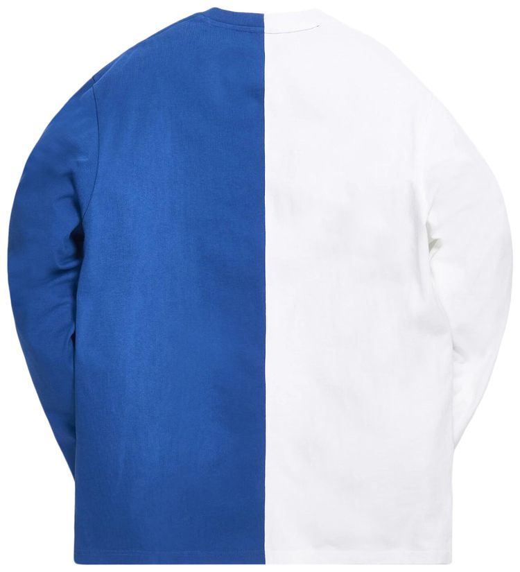 Kith For Major League Baseball Los Angeles Dodgers Split Long Sleeve Tee WhiteBlue