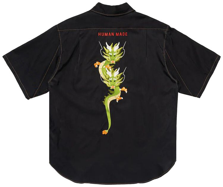Human Made Dragon Short Sleeve Shirt Black