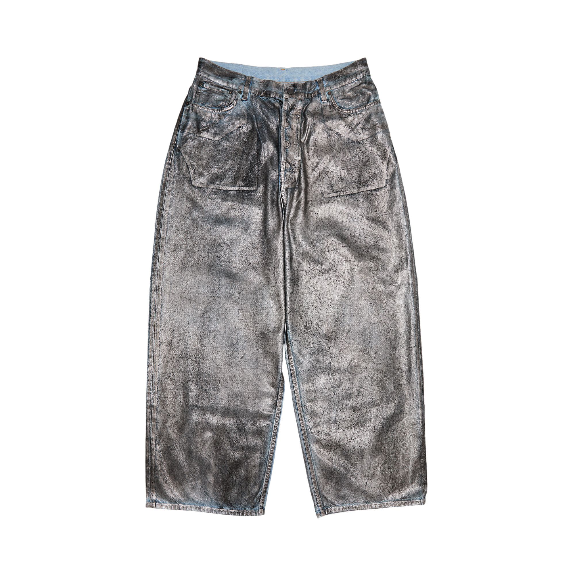 Buy Acne Studios Metallic Jeans 'Silver/Blue' - B00346 GOAT SILV