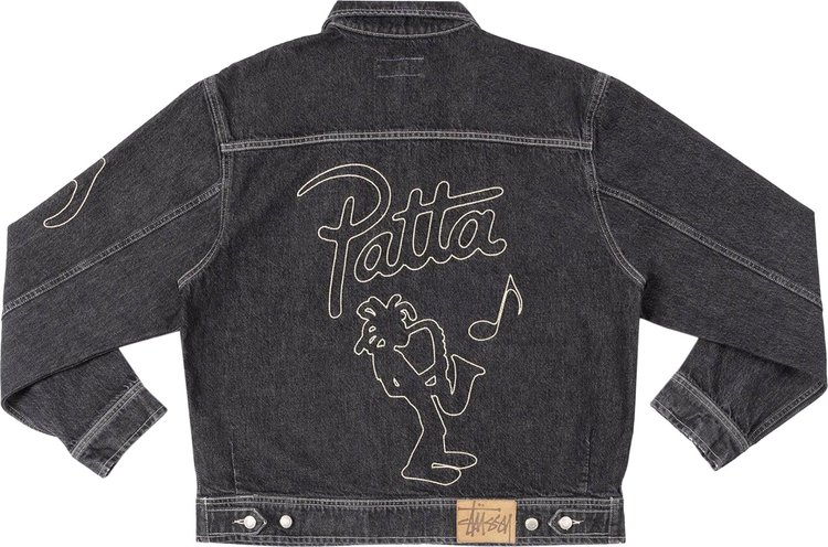 Stussy x Patta Zip Work Jacket Black