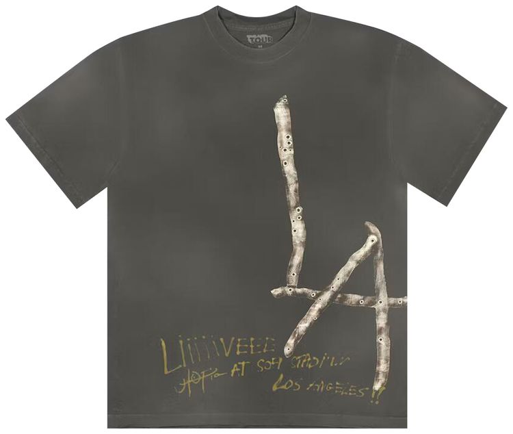 Cactus Jack by Travis Scott Utopia Is In Los Angeles T Shirt Grey