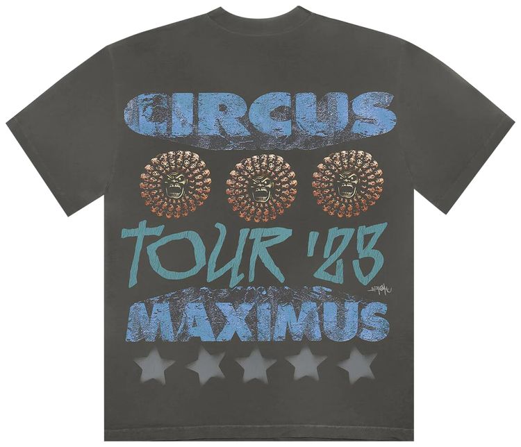 Cactus Jack by Travis Scott Utopia Is In Los Angeles T Shirt Grey