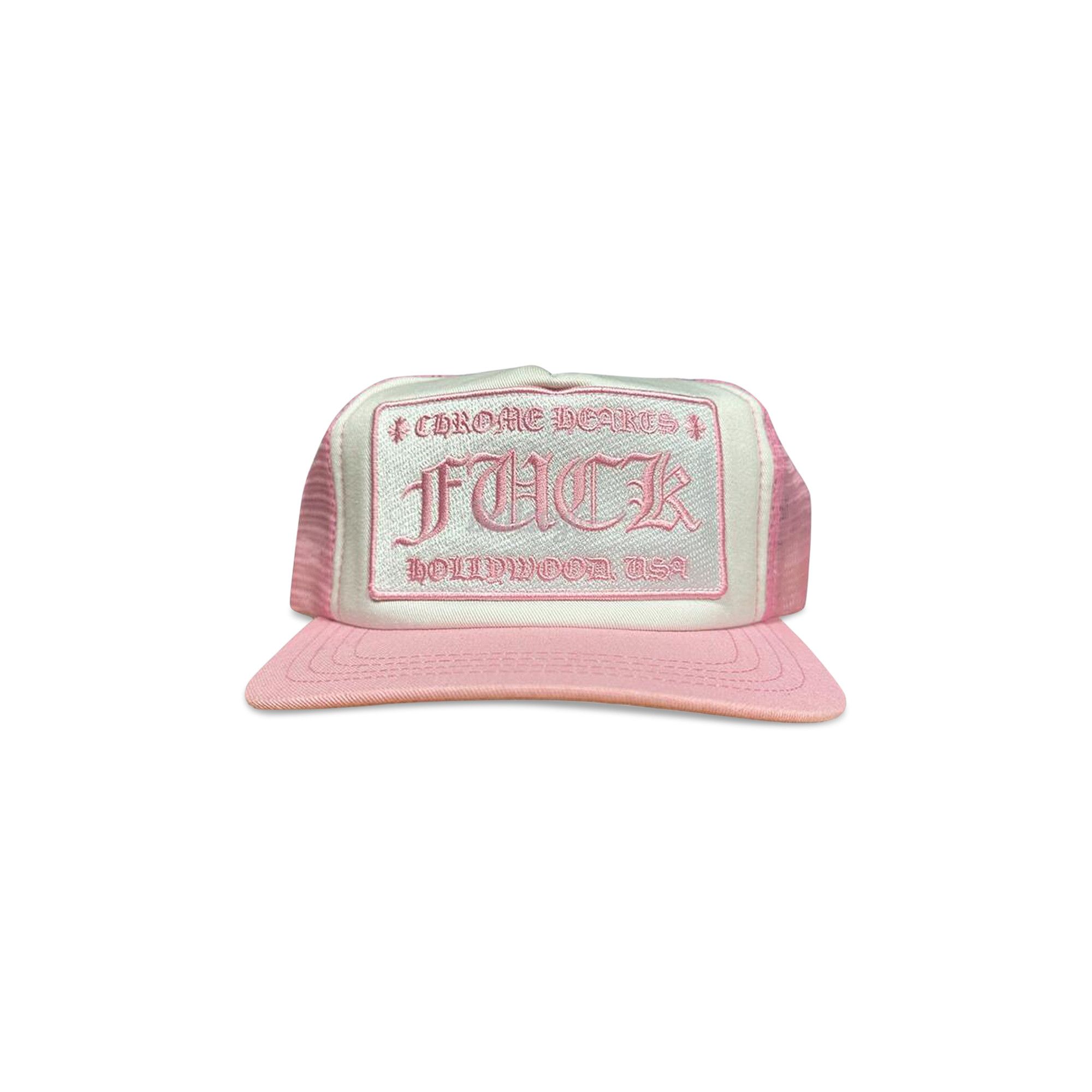 chrome hearts メッシュ トラッカーキャップ Fuck pink