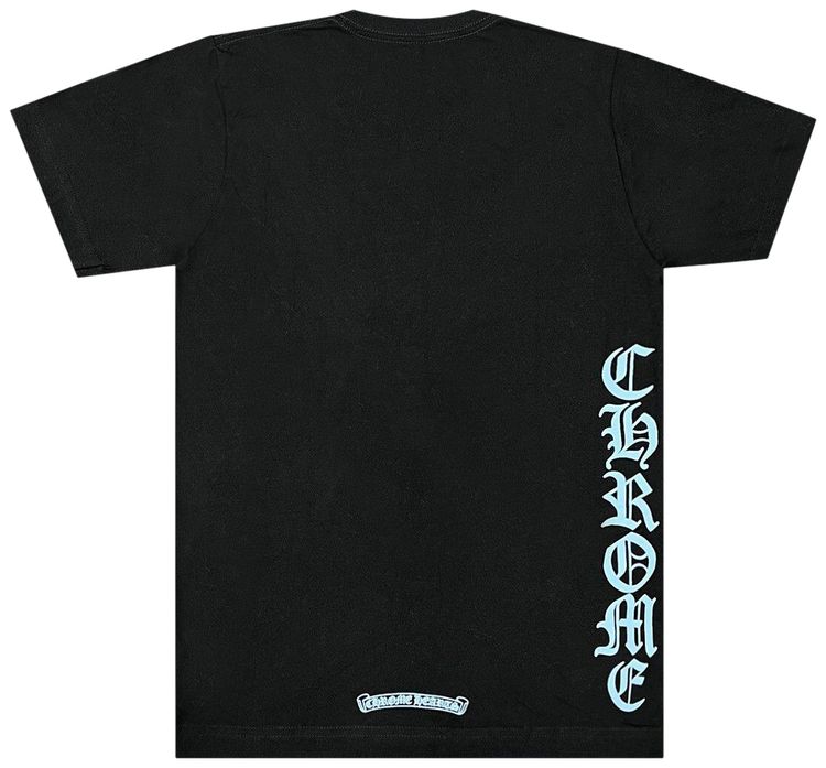 Chrome Hearts Neck Logo T Shirt BlackLight Blue