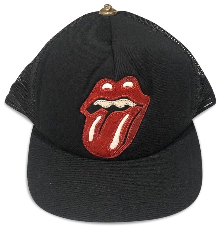 Chrome Hearts Rolling Stones Trucker Hat Black
