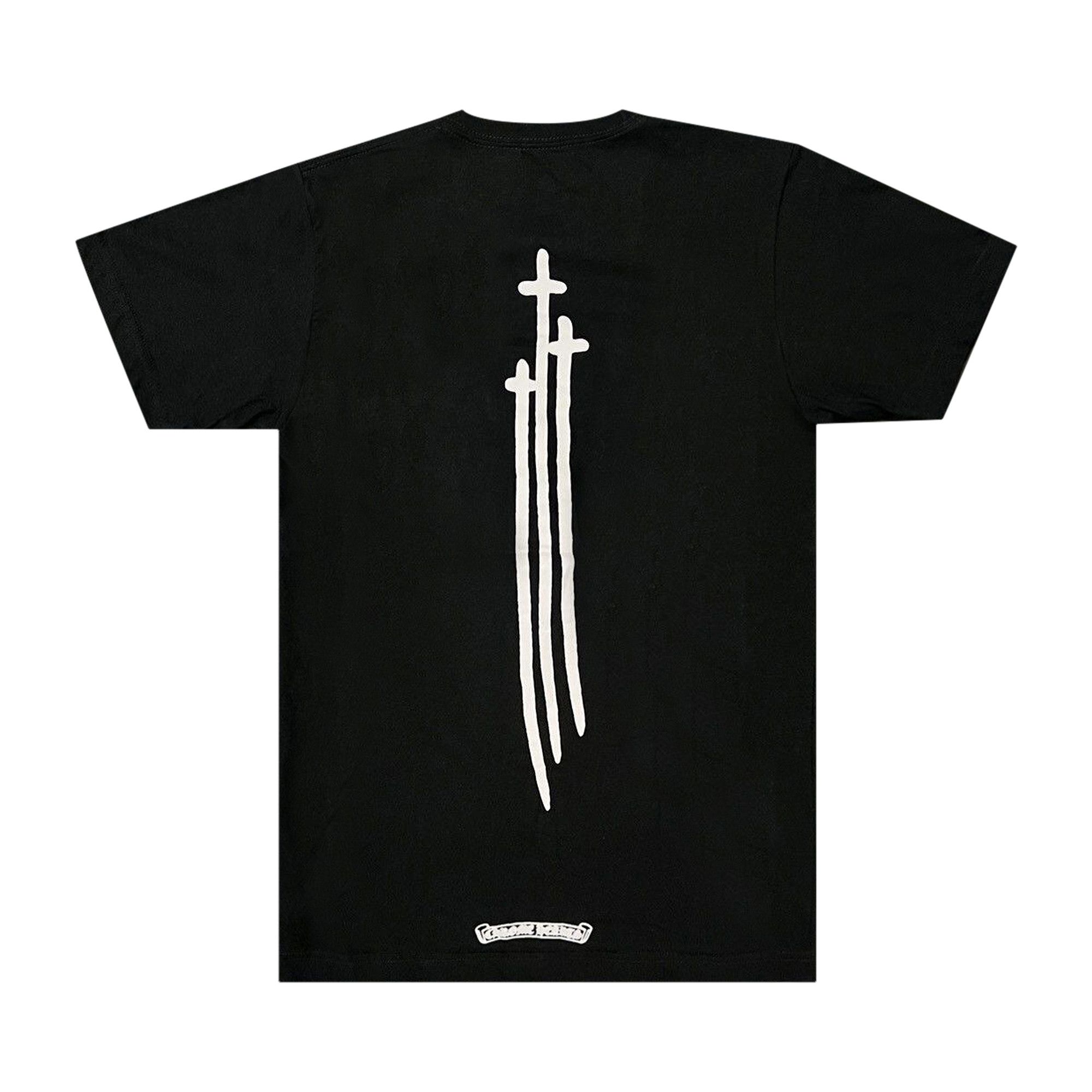 Chrome Hearts クロス刺繍 Tシャツ Chrome Hearts Triple Cross Logo S/S T-Shirt White Men's - US