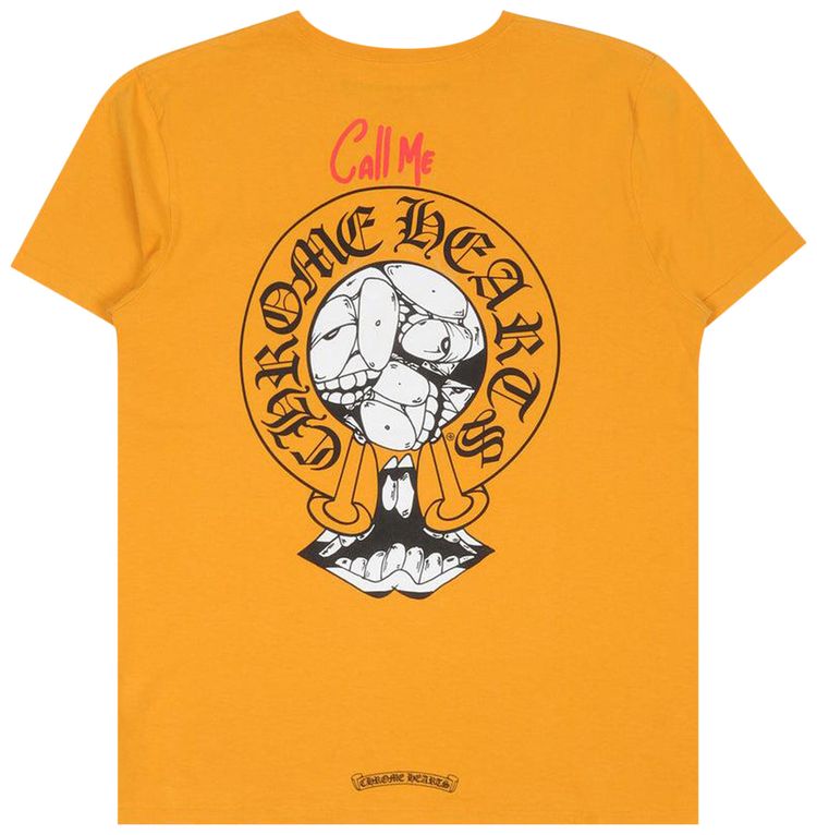 Chrome Hearts Matty Box Call Me T Shirt Yellow
