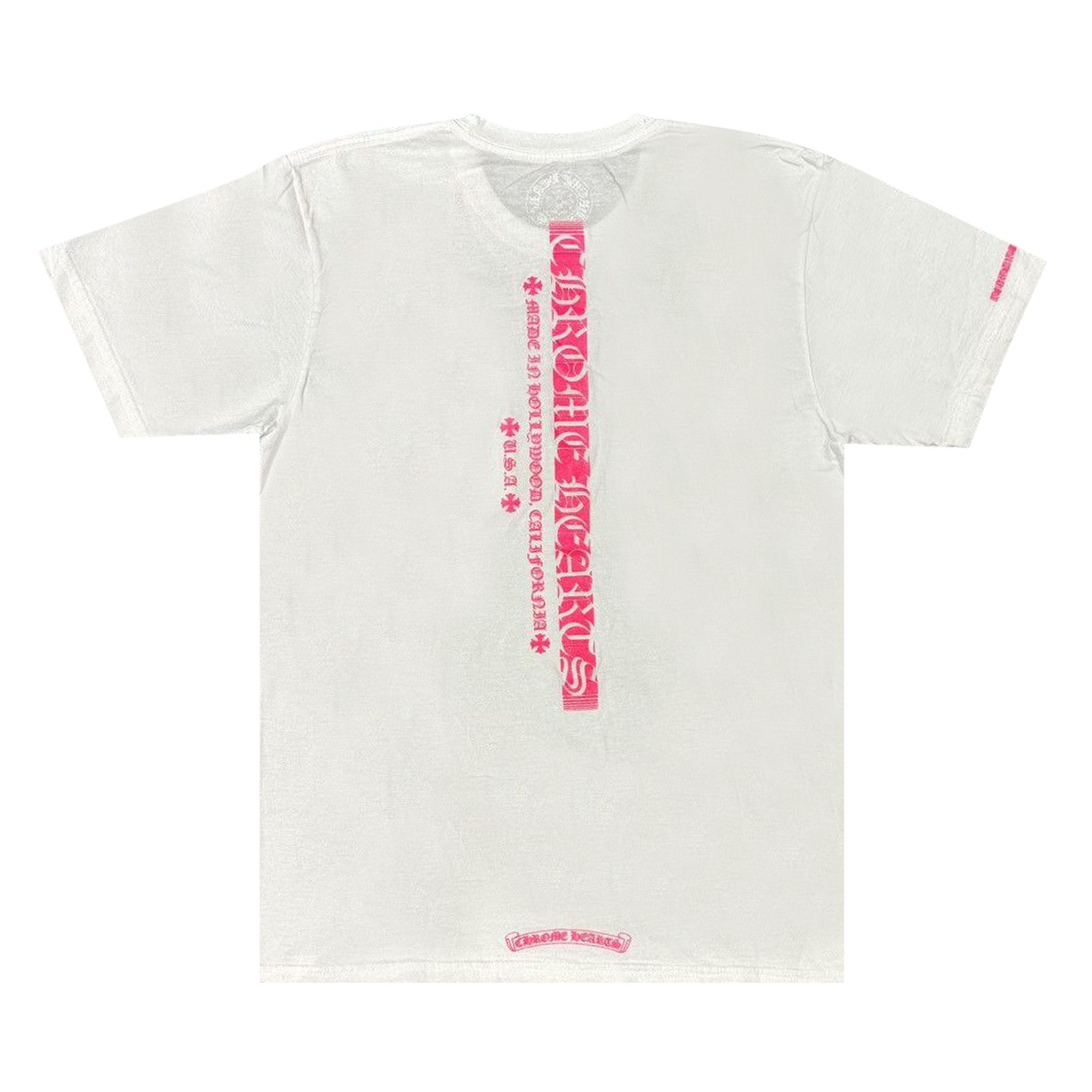 Buy Chrome Hearts Made In Hollywood Pocket Tee 'White/Pink' - 1383
