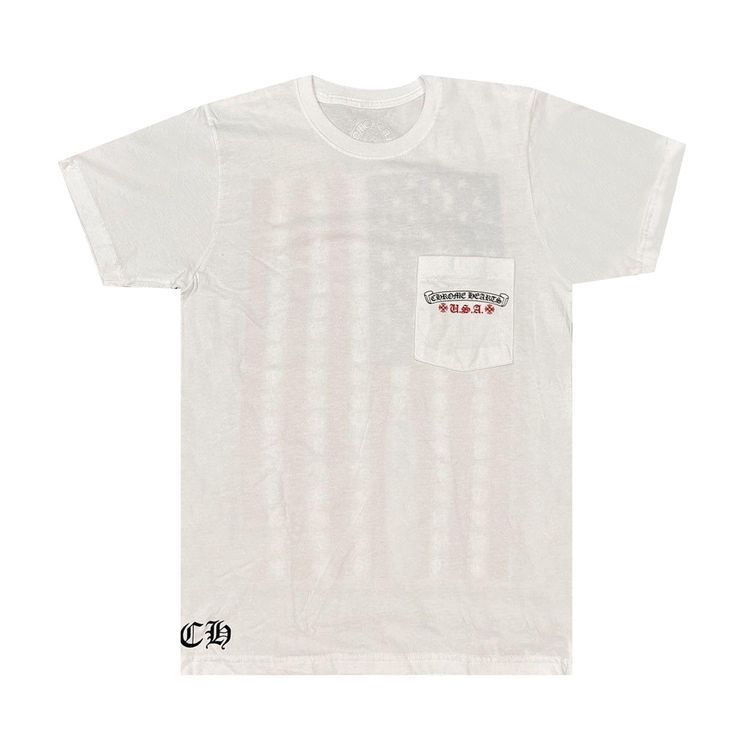 Chrome Hearts USA Flag Short Sleeve Tee White