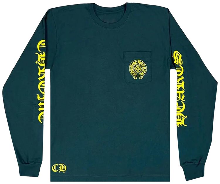 Chrome Hearts Horseshoe Long Sleeve GreenYellow