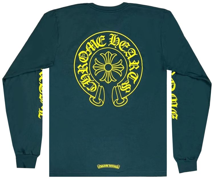 Chrome Hearts Horseshoe Long Sleeve GreenYellow